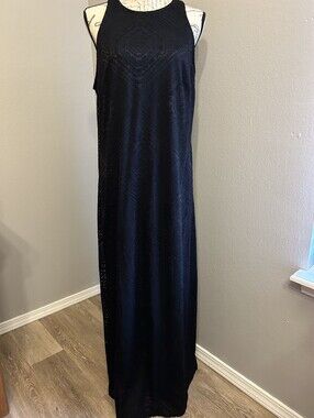 Ava & Viv Maxi Dress With Lace Overlay